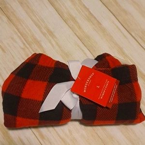 Women Holiday Buffalo Fleece Pants Size Large